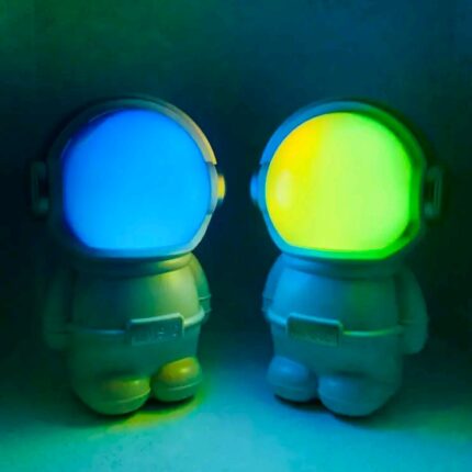 astronaut-shaped Bluetooth speaker with RGB lighting