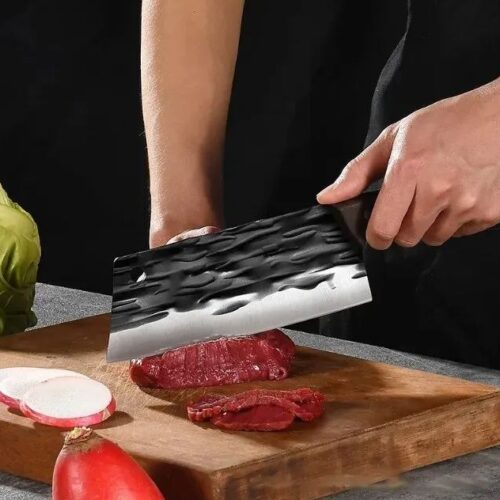 High Quality Stainless Steel Chopper Knife Kitchen Filleting Slicing Meat Cutter JSL 012